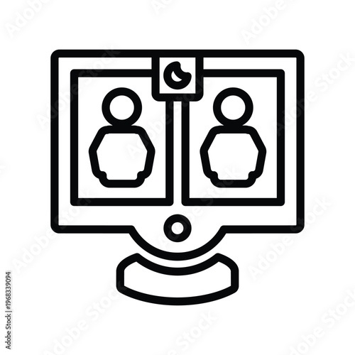 Online meeting icon