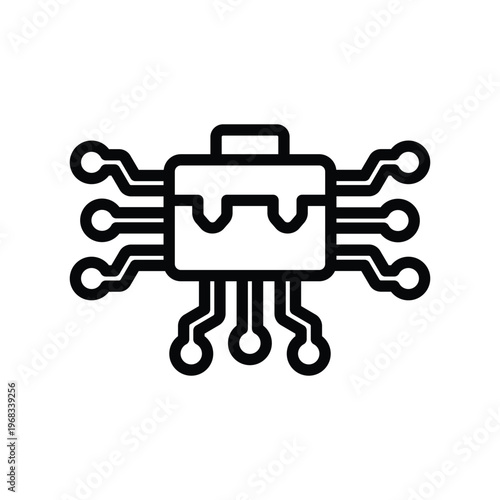 Untact business icon