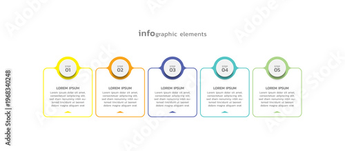 Presentation business abstract background infographic template colorful