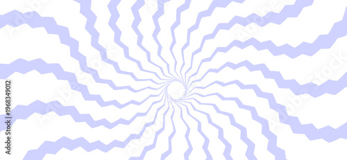 Colorful funky radial geometric texture with swirl rays pattern, psychedelic spiral background, groovy twirl sunburst wavy lines vector design.