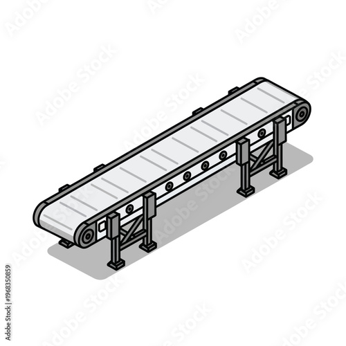 Industrial Conveyor Belt System for Manufacturing and Logistics.