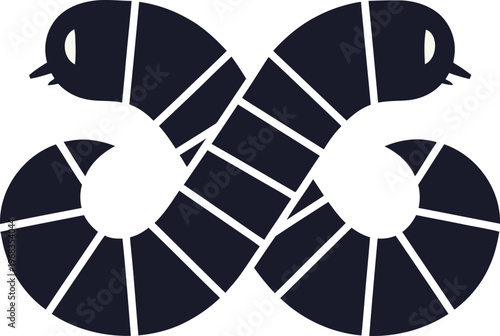 Black and white bee graphic logo.