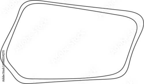 Black rubber gasket seal.