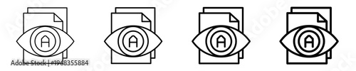 Eye Icon Set Different Style Collection