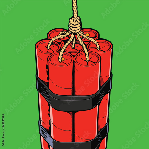 dynamite bomb vector image