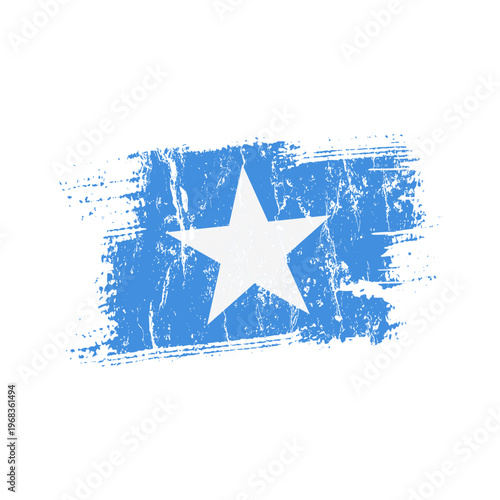 Somalia flag with grunge effect - vector illustration
