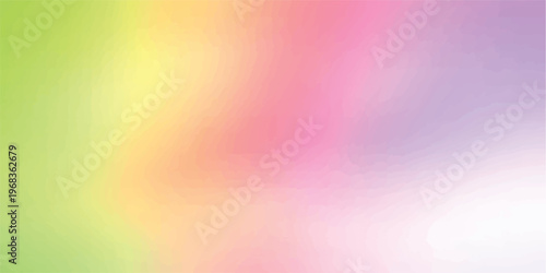 An abstract colorful rainbow background features a bright geometric pattern and gradient spectrum texture with blurred lines and vibrant vector shapes for a modern wallpaper design