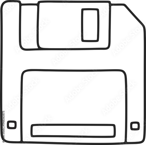 Floppy disk storage device media.