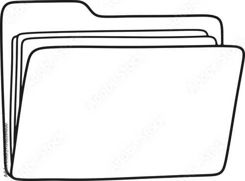 Stack of file folders office supplies.