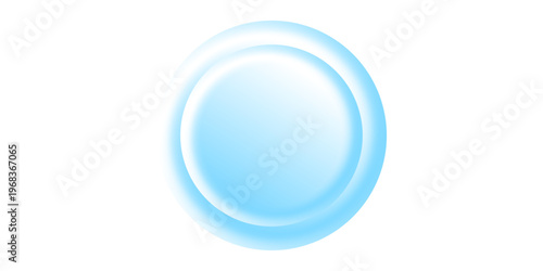 Glossy blue gradient ball on a white background, ideal for modern 3D visuals, tech themes, clean designs, and minimal digital compositions.