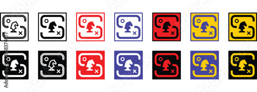 Strategy banner web icon line outline color vector illustration