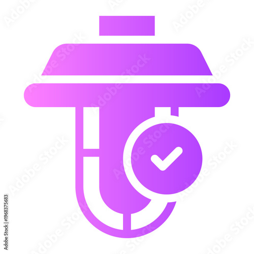 ceiling light gradient icon