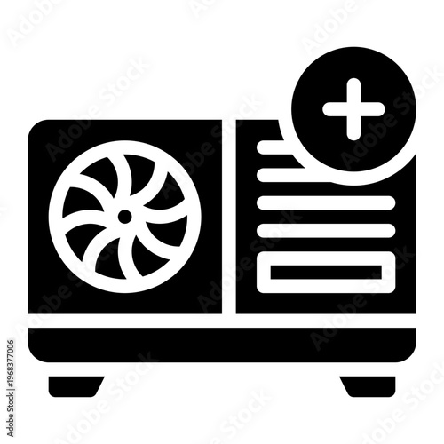 outdoor unit glyph icon