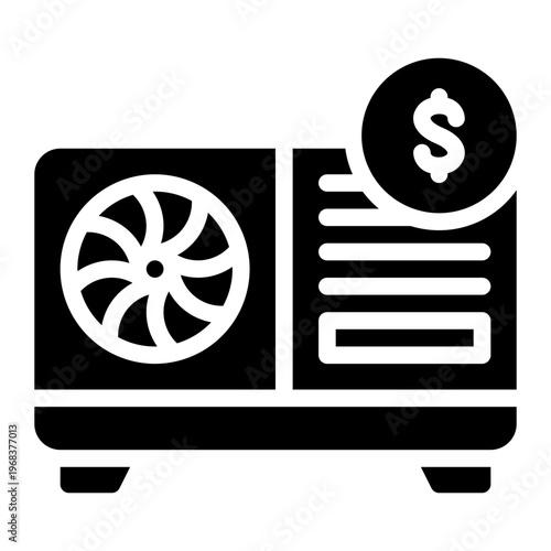 outdoor unit glyph icon