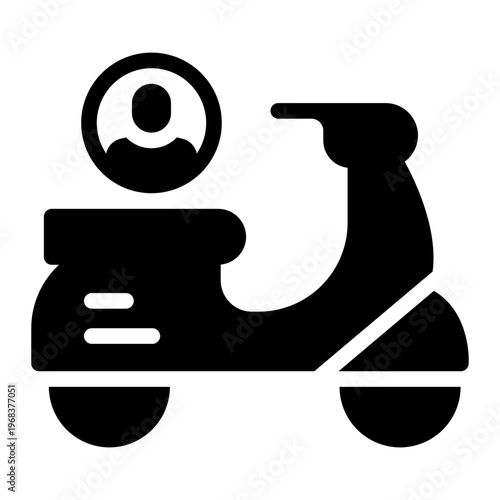 scooter glyph icon