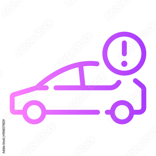 car gradient icon