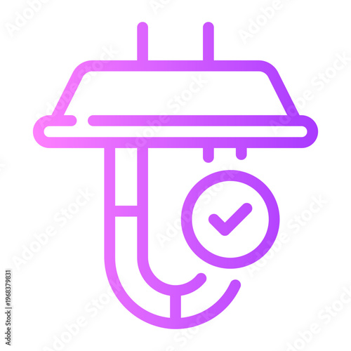 ceiling light gradient icon