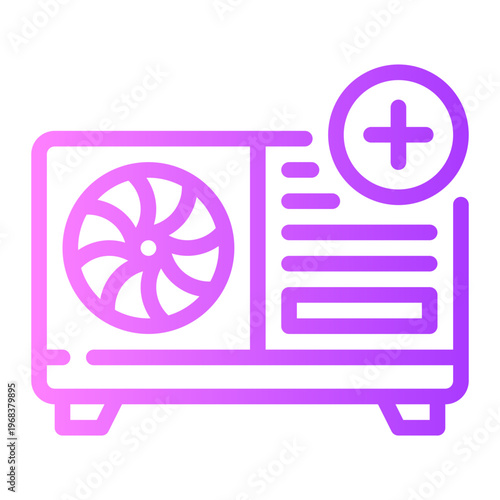 outdoor unit gradient icon