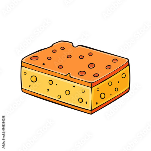 Cartoon Sponge for Kitchen Cleaning and Dish Washing with Holes