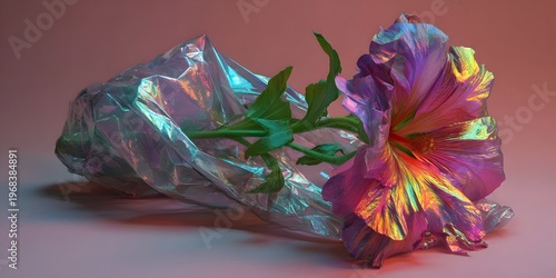 Petals of the Chromatic Bloom, ai generated.
