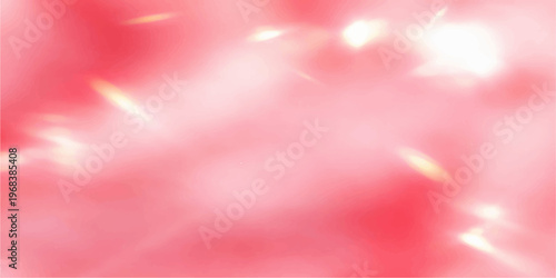 A bright abstract wallpaper featuring a flowing pattern of red and pink hearts set against a soft purple and light blue bokeh backdrop with a dreamy blurred texture