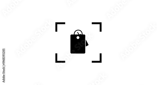 Shopping bag with handle icon.