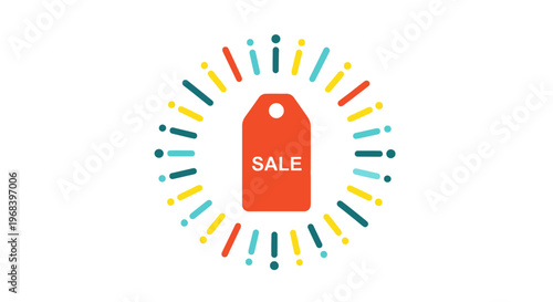 Sale Discount Tag Icon Graphic.
