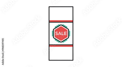 Sale sign label discount sticker.