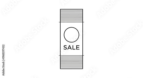 Sale sign label icon graphic.