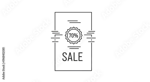 Sale Discount Percentage Sign Icon.