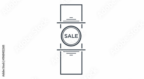 Sale discount sign label icon.