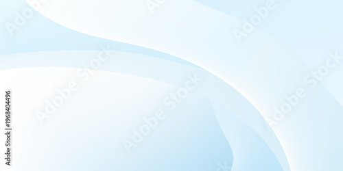 Gelombang biru dan putih abstrak menciptakan desain latar belakang yang halus dan halus