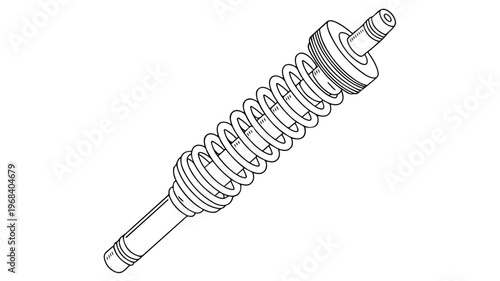 car shock absorber coil spring suspension part