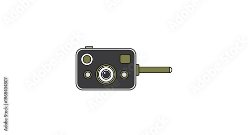 Camera with green antennae device.