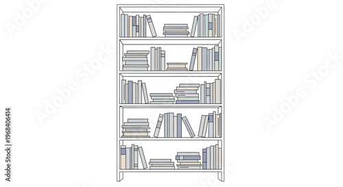 Large Bookshelf Full of Books.