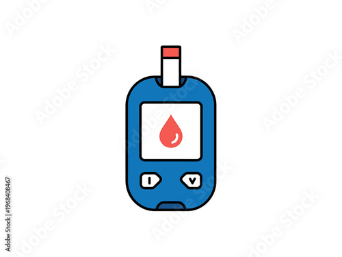 Glucose meter device for measuring blood sugar levels easily and accurately always