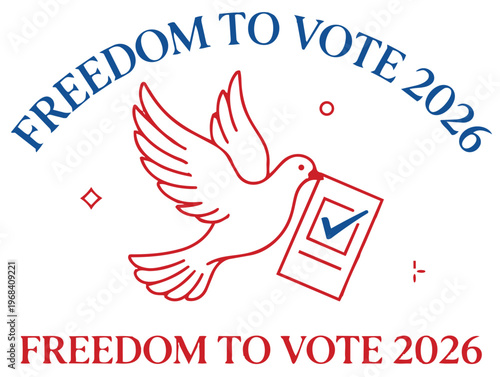 Midterm Elections 2026 Logo Vector Badge USA Voting Symbol