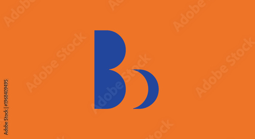 Large blue letter B logo symbol.