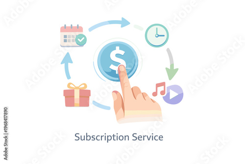 Online Shopping and E Commerce Concept with Cart, Payment and Secure Transaction Illustration