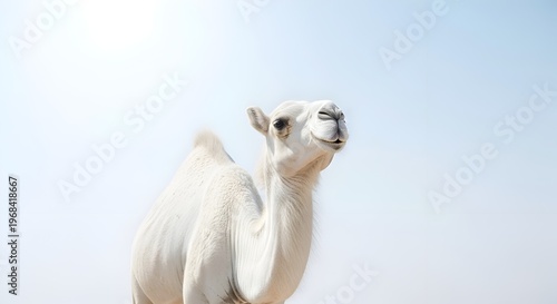 White camel, desert animal, mammal, wildlife creature, natural beauty