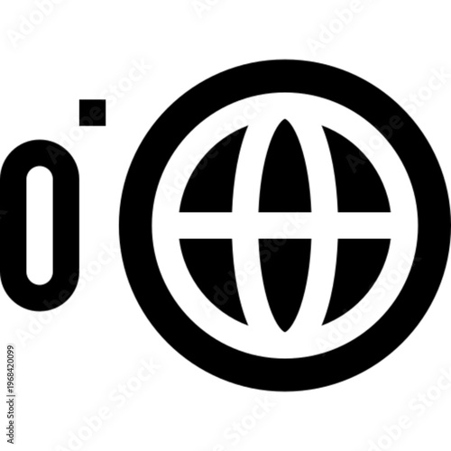 Equator Earth Line Icon