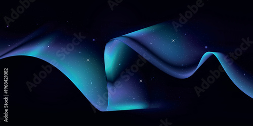 The fluttering lights of the aurora danced across the star-studded night sky