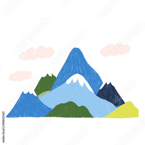 Layered Topographic Paper Sculpture Map in Blue and Green