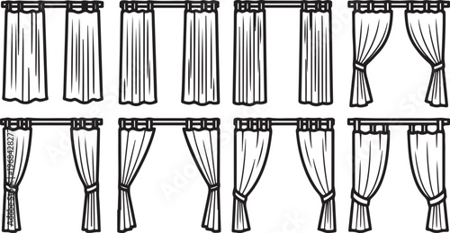 The evolution of pants styles from loose to tapered fits over time Vector