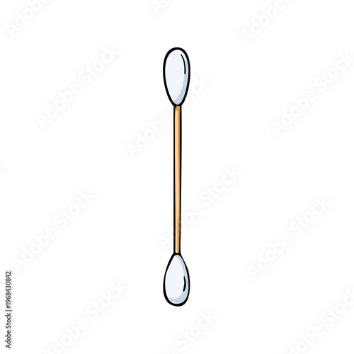 Cartoon Cotton Swab with Wooden Stick for Personal Hygiene and Cleaning