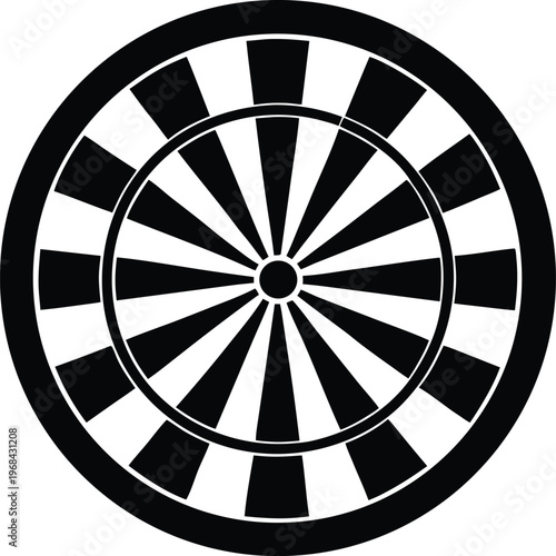 Dartboard target game vector icon illustration