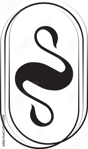 black and white icon with shadow vector