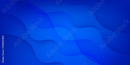 Abstract modern colorful gradient blue curve background