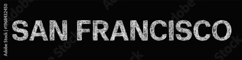Sketch San Francisco text design element