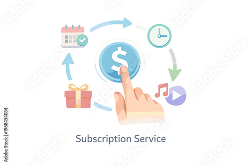 Online Shopping and E Commerce Concept with Cart, Payment and Secure Transaction Illustration